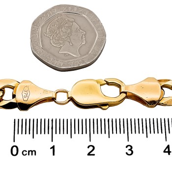 9ct gold 22.8g 8 inch curb Bracelet